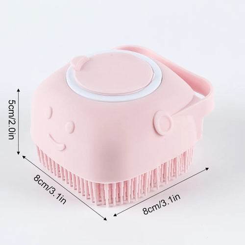 Pet Bathing Brush Soft Silicone Massager Shower Gel