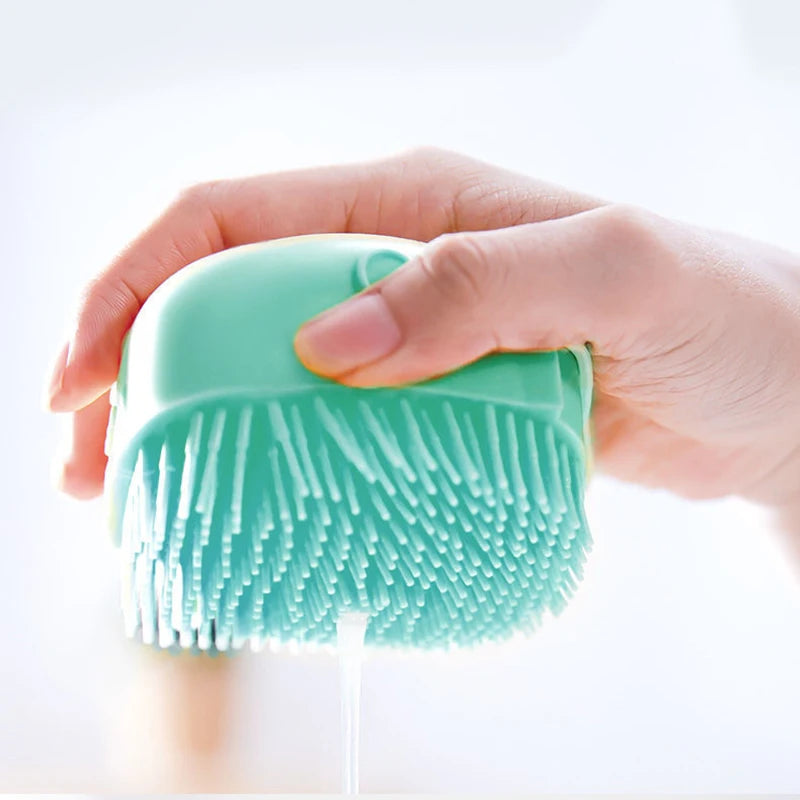 Pet Bathing Brush Soft Silicone Massager Shower Gel