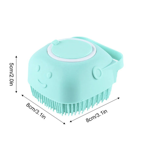 Pet Bathing Brush Soft Silicone Massager Shower Gel