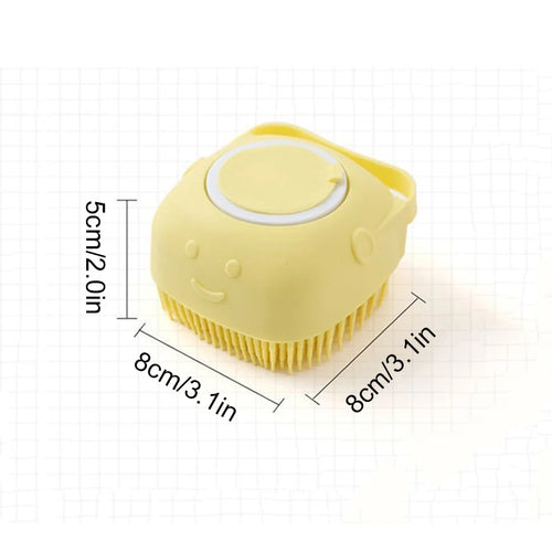 Pet Bathing Brush Soft Silicone Massager Shower Gel