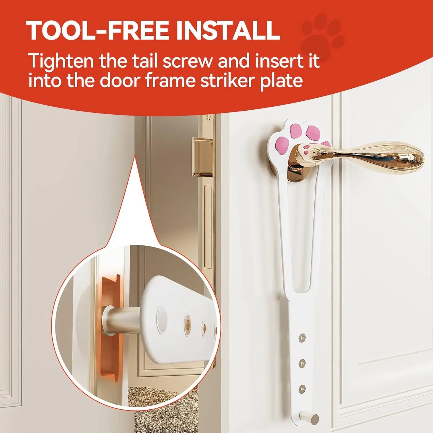 Pet Door Holder Latch