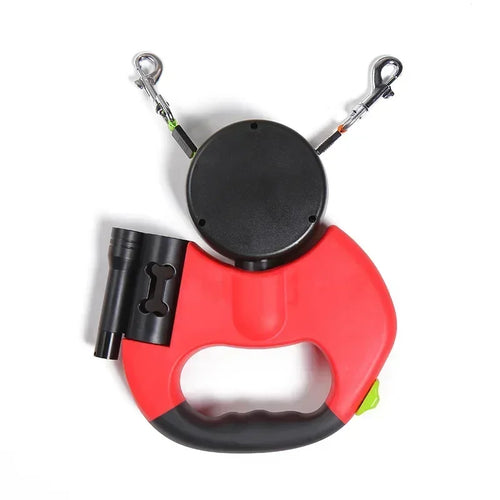 LED Automatic Retractable Traction Rope with Two-Headed