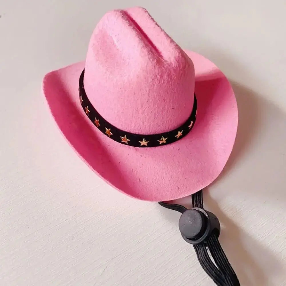 British Pet Dog Hat Star Cowboy Hat