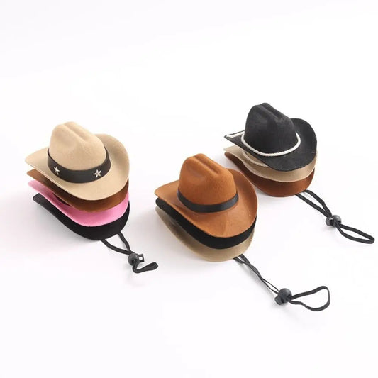 British Pet Dog Hat Star Cowboy Hat