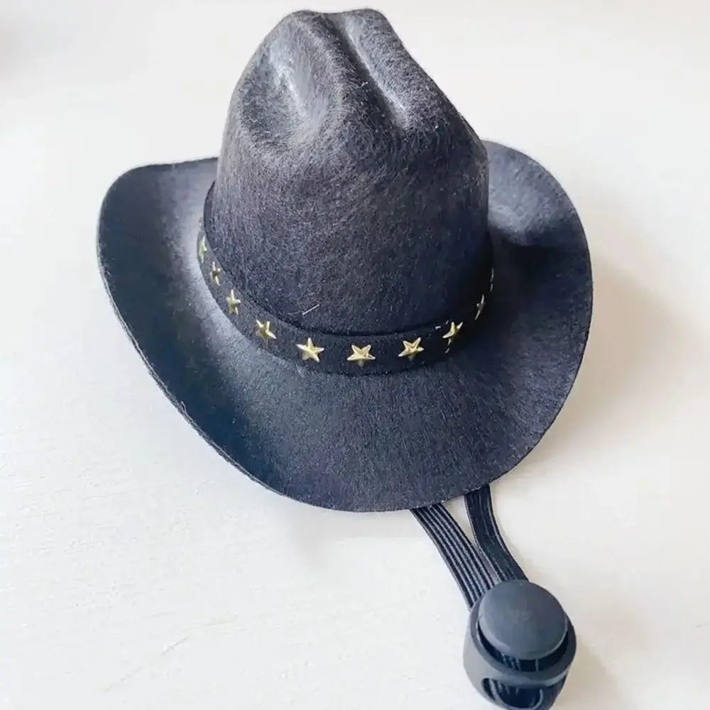 British Pet Dog Hat Star Cowboy Hat
