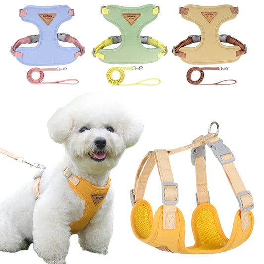 Soft & Comfortable Dog Harness with Leash Set