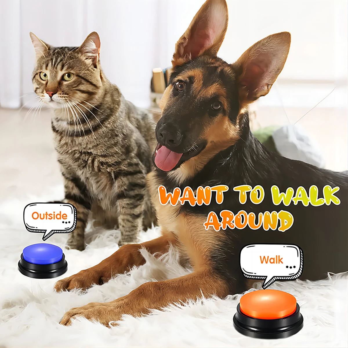 Interactive Recordable Dog Toy – Fun, Portable & Perfect for Training