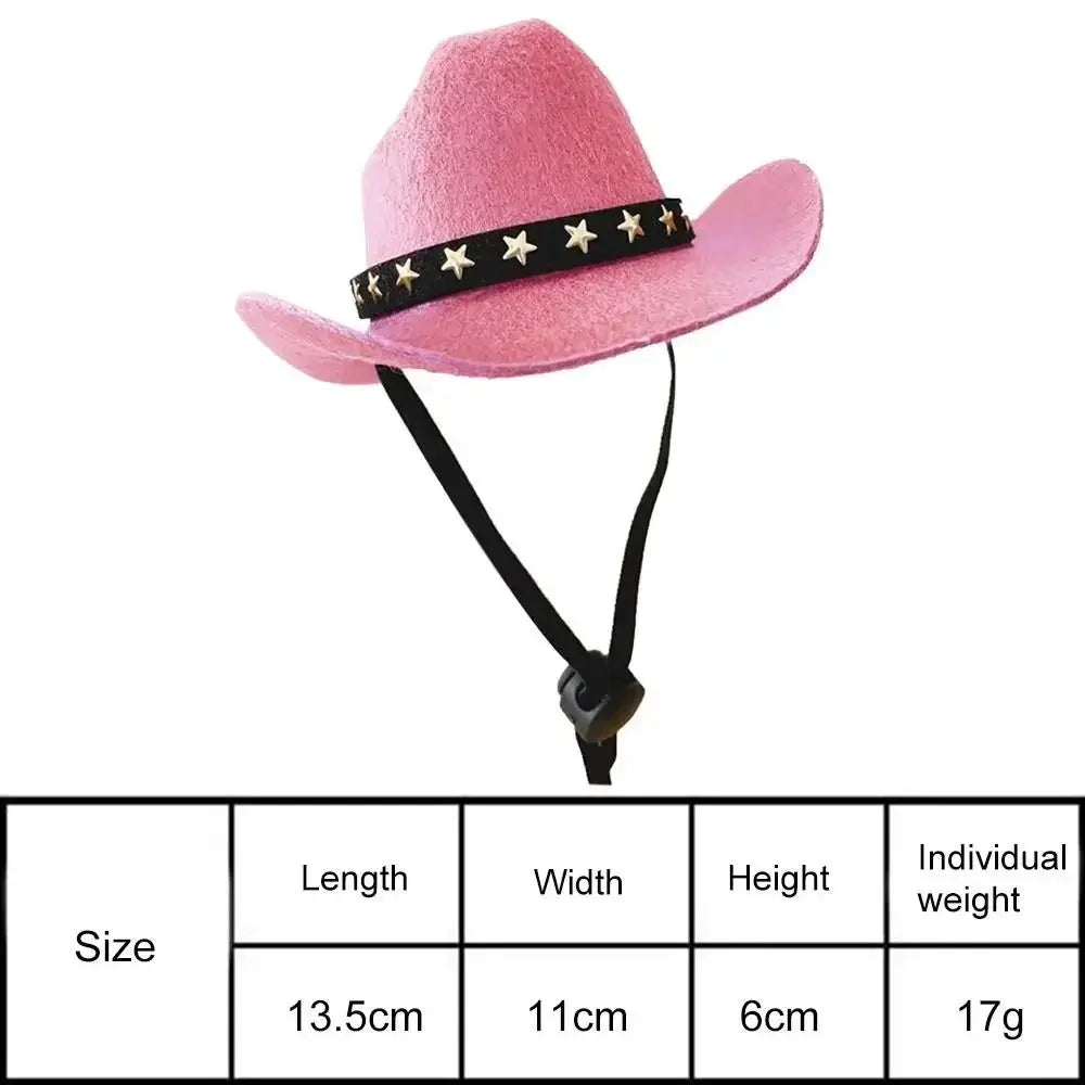 British Pet Dog Hat Star Cowboy Hat