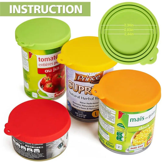 3 In 1 Silicone Canned Lid Reusable Food