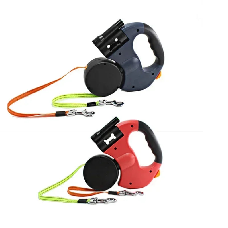 LED Automatic Retractable Traction Rope with Two-Headed