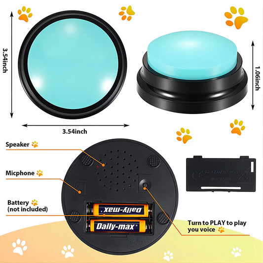 Interactive Recordable Dog Toy – Fun, Portable & Perfect for Training