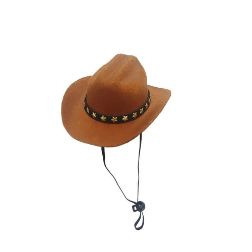British Pet Dog Hat Star Cowboy Hat